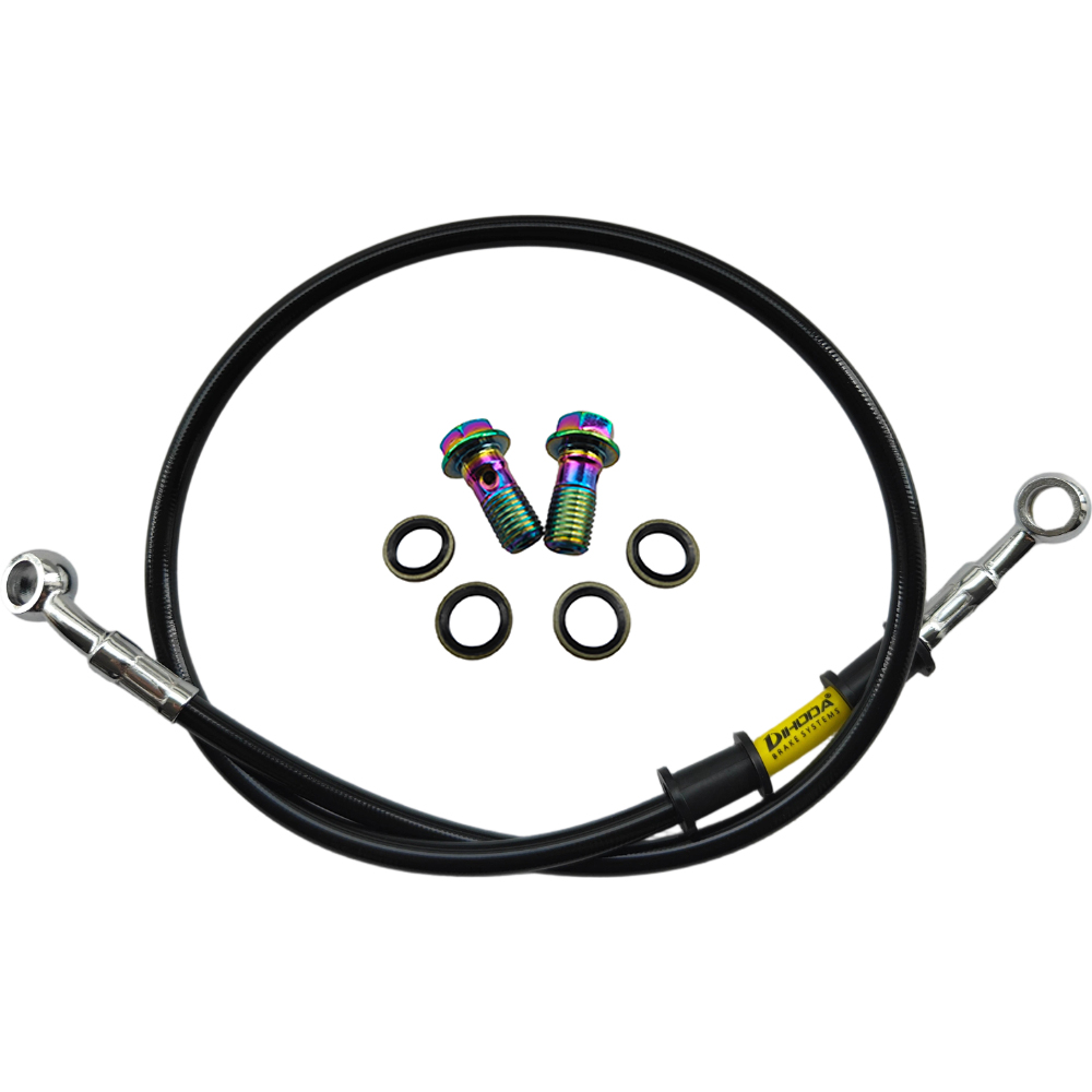 28°-28° Black Braided Stainles - Motorcycle Brake Cable review and price