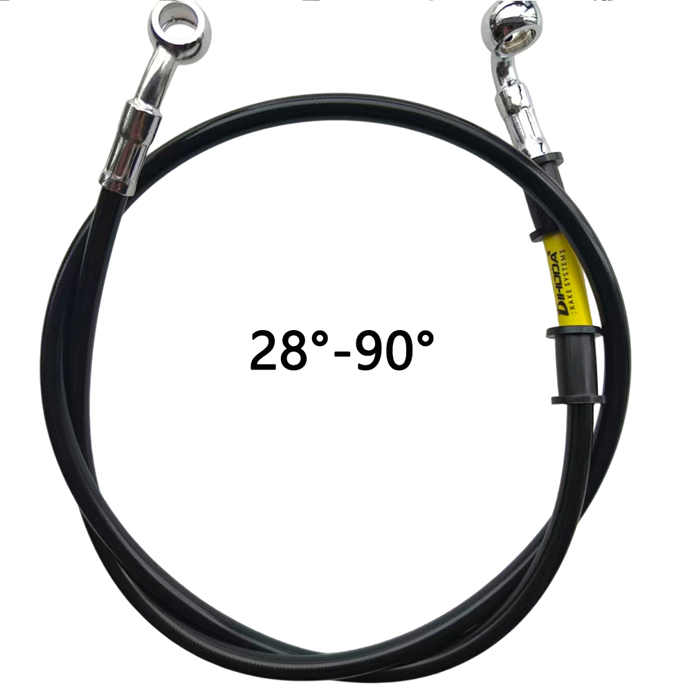 Black 28°-90° Degree Hydraulic - Brake Line Motorcycle review and price