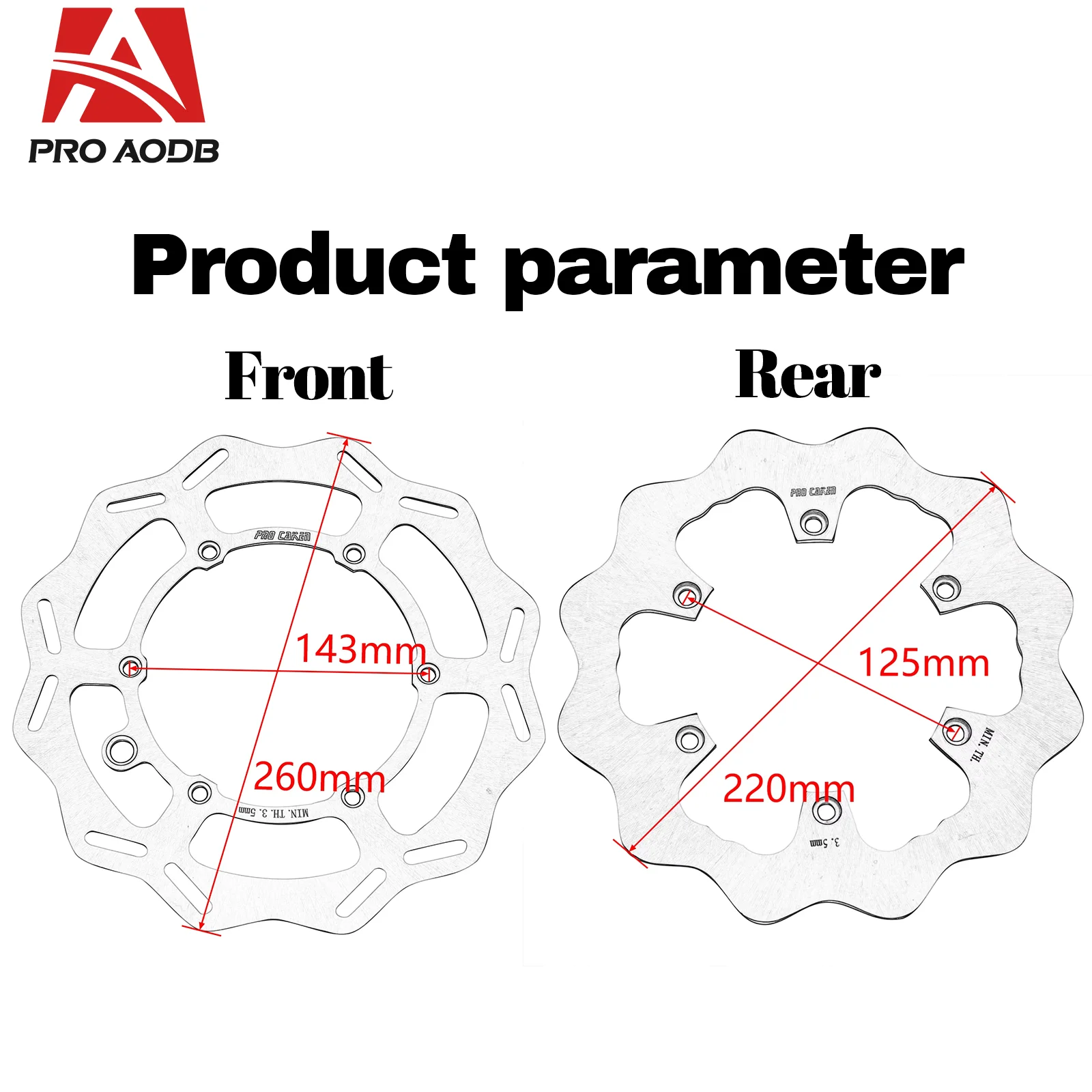 260MM 220MM Motorcycle Front R - Brake Rotor review and price
